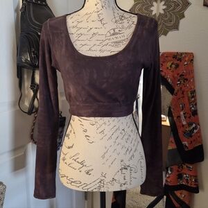 Bamboo Fleece Crop Top